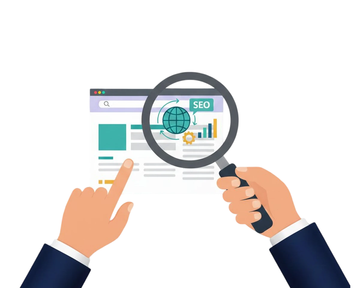 Magnifying glass example for gig-work