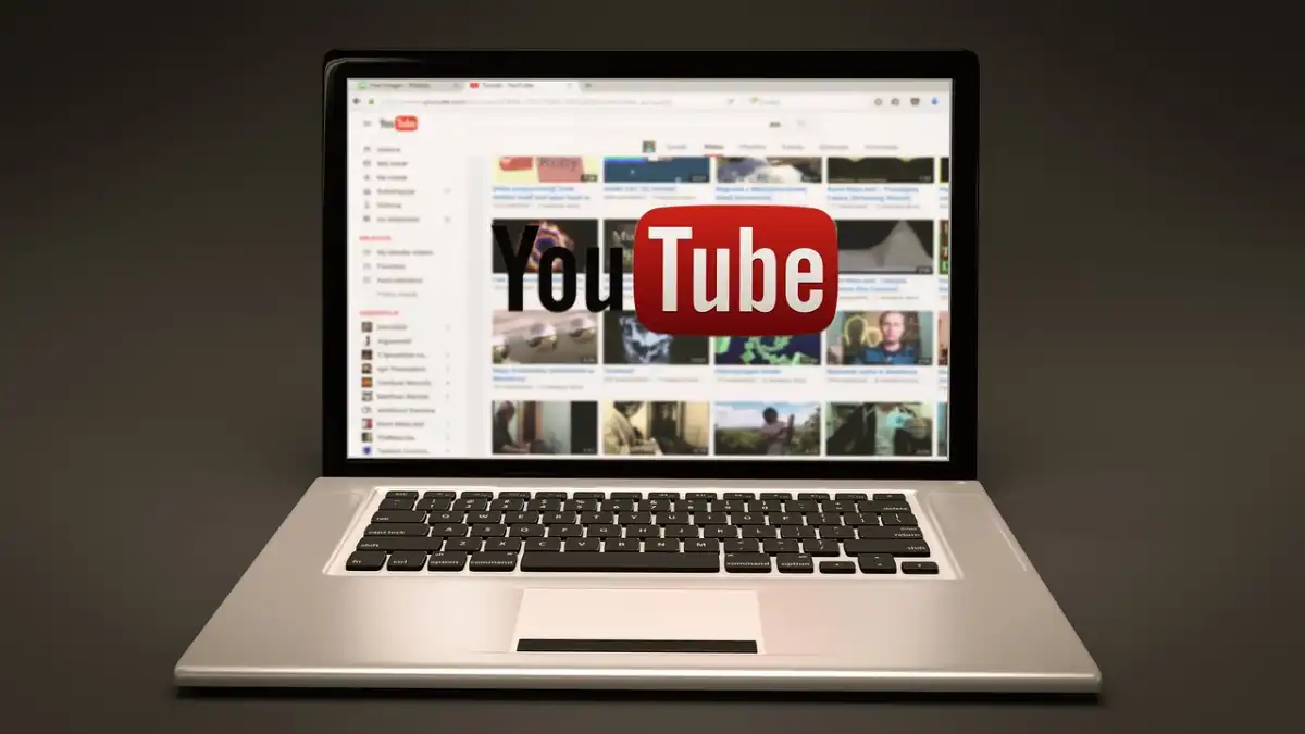 laptop showing youtube