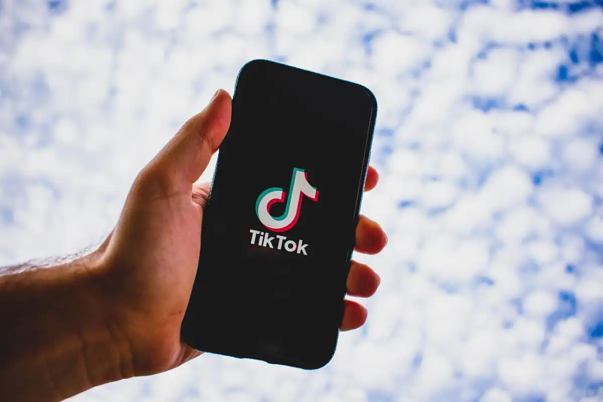 a smartphone with tiktok logo